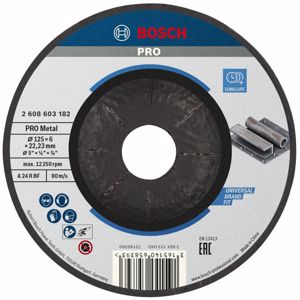 PRO Metal Bonded Grinding Disc, 125 x 6 x 22.23 mm – Ref: 2608603182---pro-metal-bonded-grinding-disc-125-x-6-x-2223-mm