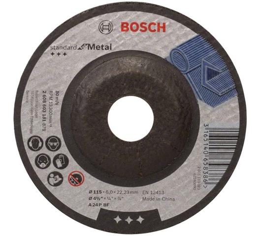 Bosch PRO Metal Bonded Grinding Disc, 230 x 6 x 22.23 mm – Ref: 2608603184---bosch-pro-metal-bonded-grinding-disc-230-x-6-x-2223-mm