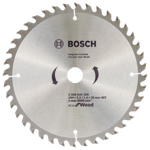 Bosch 7 Inch (185mm) Eco Circular Saw Blade (40T) – Ref: 2608644399---bosch-7-inch-185mm-eco-circular-saw-blade-40t