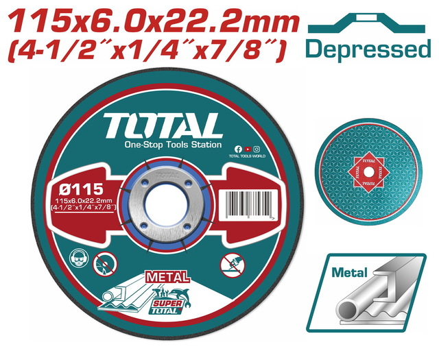 Total 4 Inch Metal Grinding Disc – Ref: tac2231151---total-4-inch-metal-grinding-disc