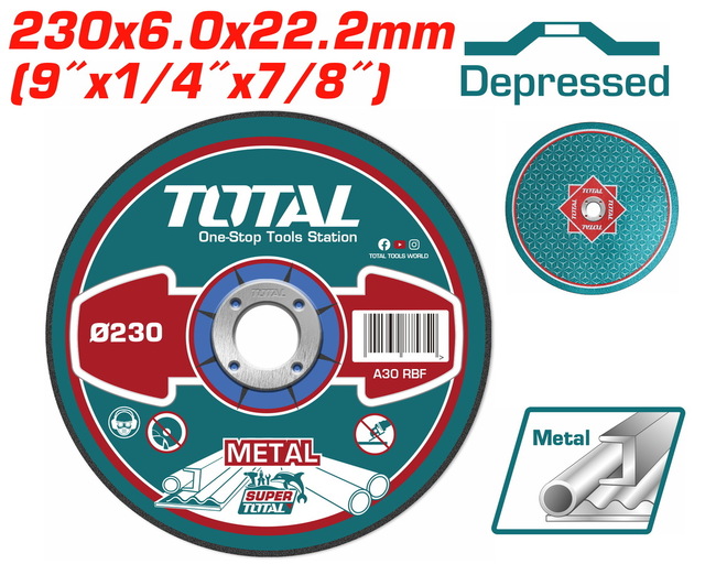 Total 9 Inch Metal Grinidng Disc – Ref: tac2232301---total-9-inch-metal-grinidng-disc