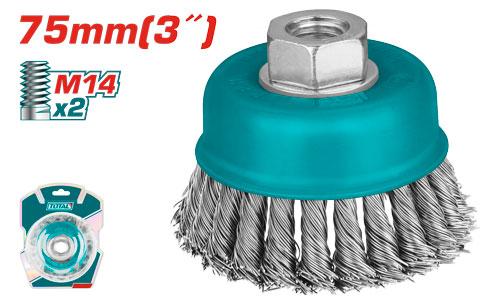 Total 3 Inch Twisted Wire Cup Brush