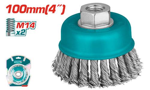 Total 4 Inch Twisted Wire Cup Brush
