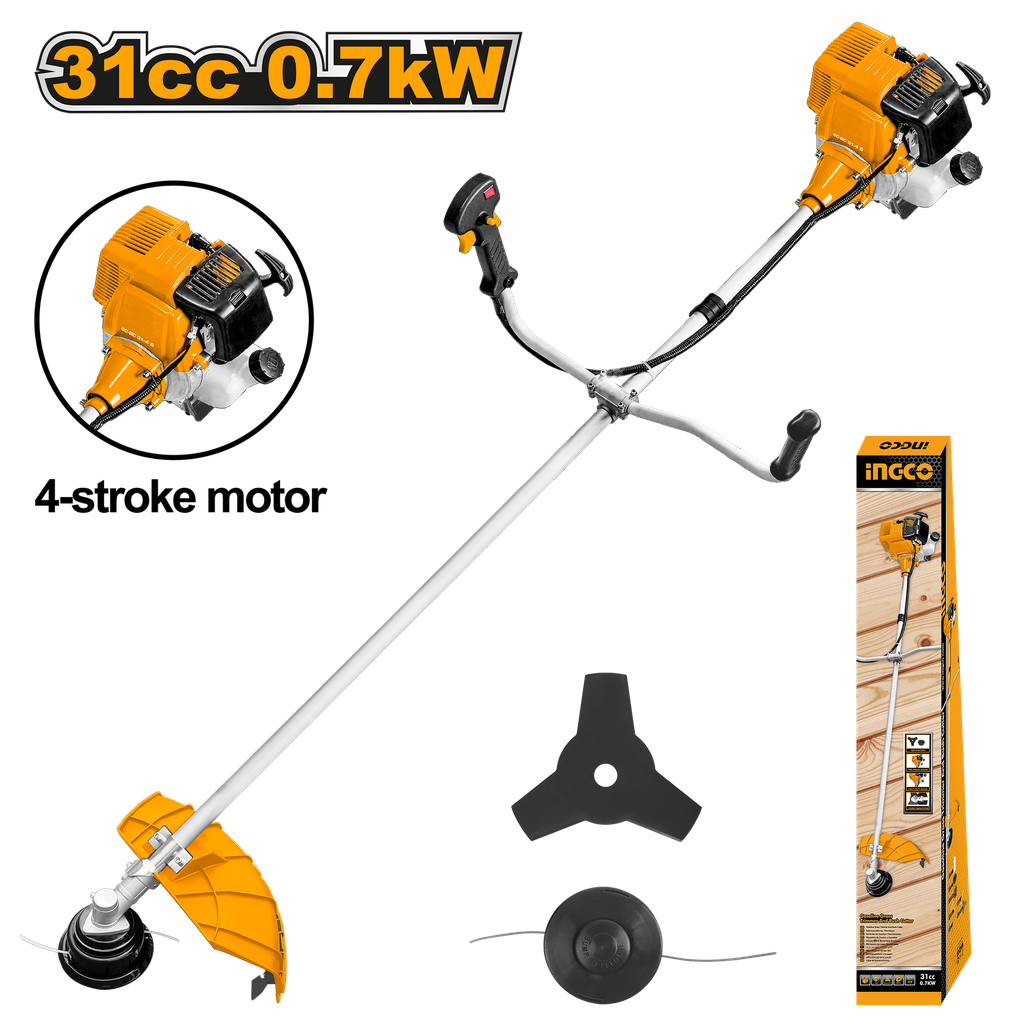 Ingco Gasoline Grass Trimmer and Bush Cutter (31cc) – Ref: gbc53144141---ingco-gasoline-grass-trimmer-and-bush-cutter-31cc