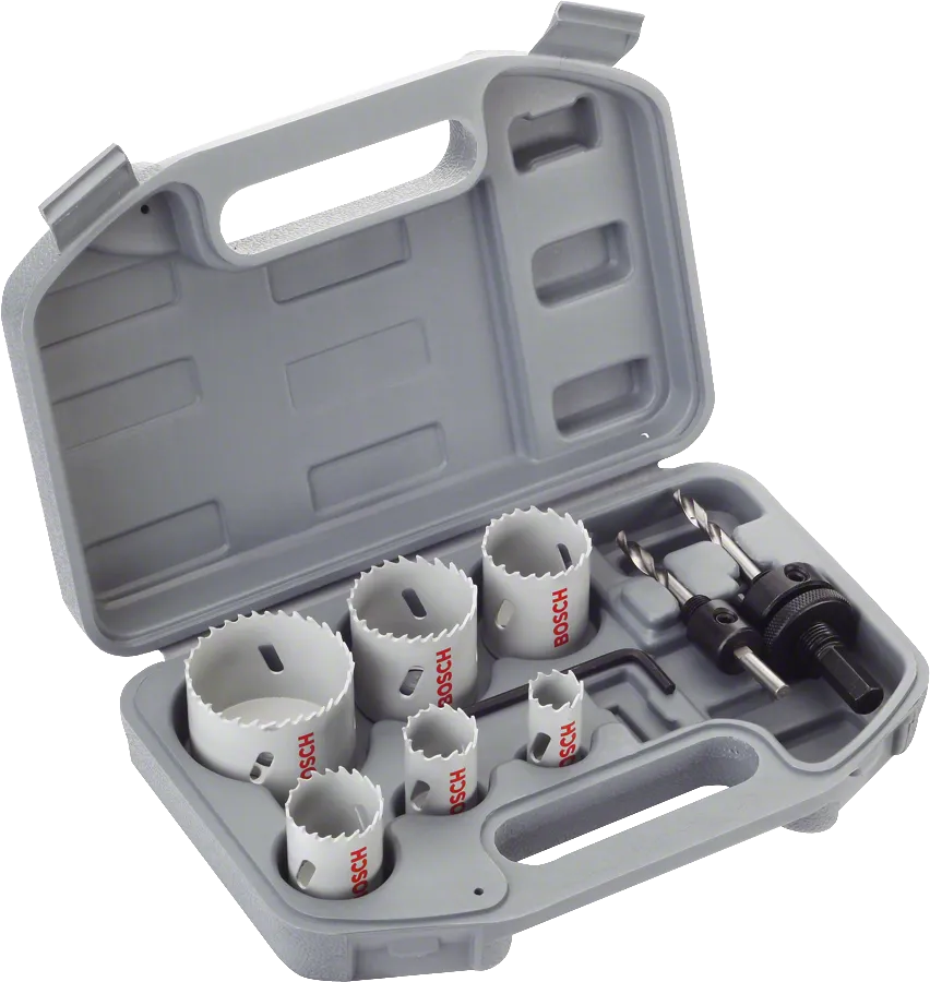 HSS Bi-Metal Holesaw Set (Plumbers) (9 Pcs) – Ref: 2608580803---hss-bi-metal-holesaw-set-plumbers-9-pcs