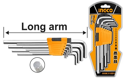 Ingco Hex Key Set – Ref: hhk11091---ingco-hex-key-set
