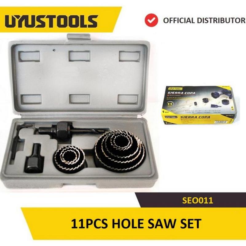 Uyus Hole Saw Set (11 Pcs) – Ref: seo011---uyus-hole-saw-set-11-pcs