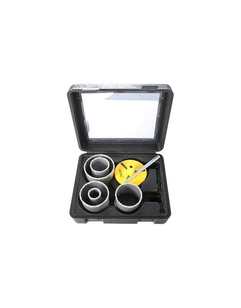 Uyus Carbide Gritted Hole Saw Set (7 Pcs) – Ref: seo207---uyus-carbide-gritted-hole-saw-set-7-pcs
