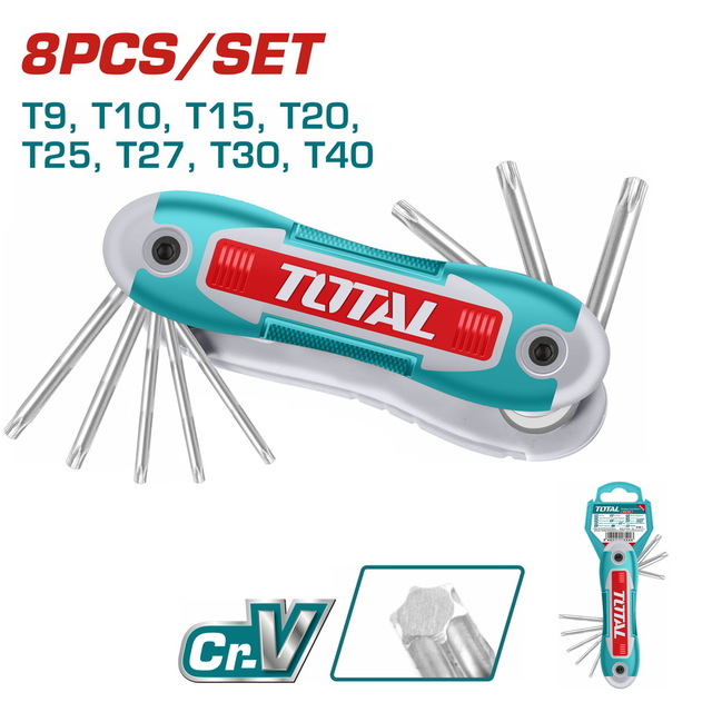 Total 8 Pcs Torx Key Set – Ref: tht1061846---total-8-pcs-torx-key-set