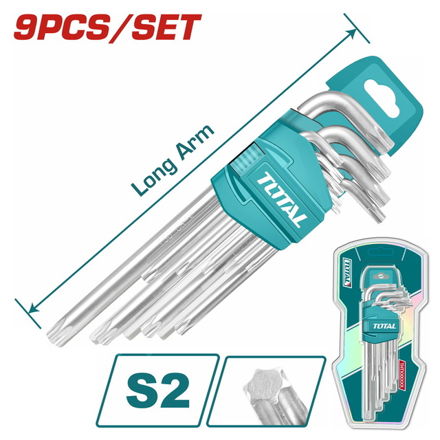 Total 9 Pcs Torx Key Set – Ref: tht106392---total-9-pcs-torx-key-set
