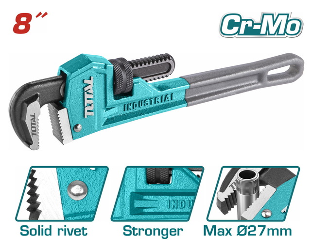 Total 8 inch Pipe Wrench – Ref: tht170806---total-8-inch-pipe-wrench