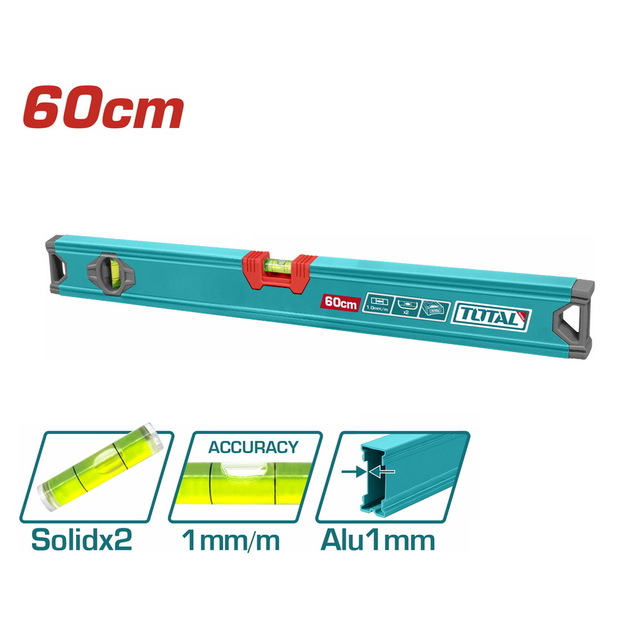Total 60cm Spirit Level – Ref: tmt26026---total-60cm-spirit-level