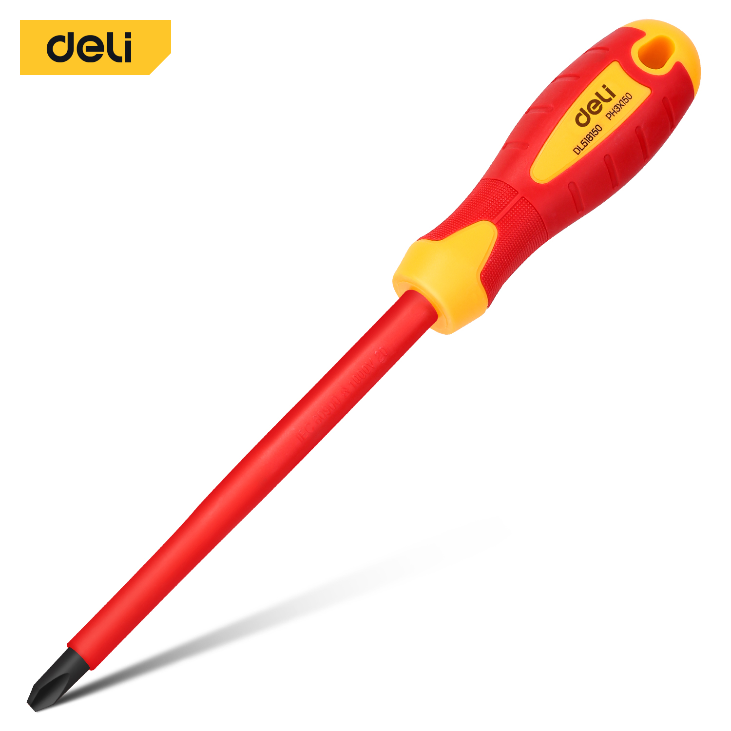 Insulated Phillips Screwdriver (PH3 x 150mm) – Ref: edl518150---insulated-phillips-screwdriver-ph3-x-150mm