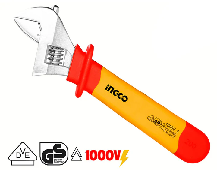 Ingco Insulated Adjustable Wrench (10'') – Ref: hiadw101---ingco-insulated-adjustable-wrench-10