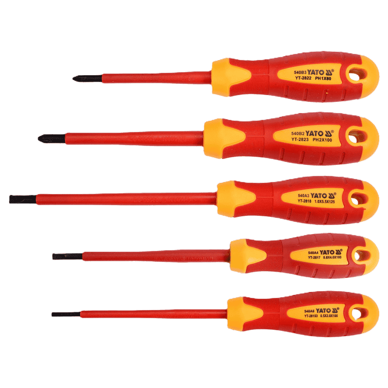 Yato Insulated Screwdriver Set – Ref: yt-2827---yato-insulated-screwdriver-set
