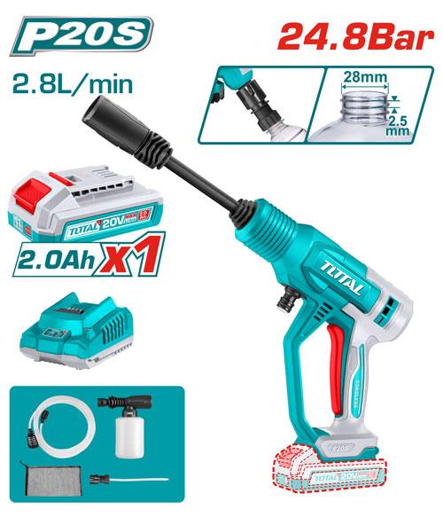 Total Cordless Pressure Washer (20V) – Ref: tpwli20362---total-cordless-pressure-washer-20v