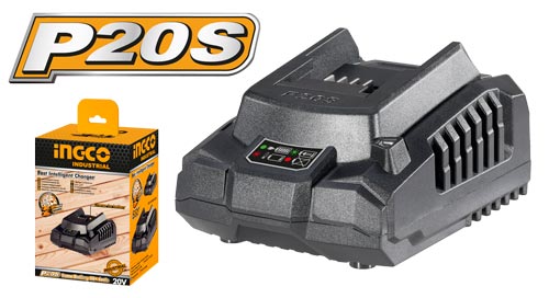 Ingco 20V (2AH) Cordless tools P20S Battery Charger – Ref: fcli2001---ingco-20v-2ah-cordless-tools-p20s-battery-charger