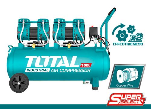 Total Silent Air Compressor (100L) (3.2HP) – Ref: tcs2241008---total-silent-air-compressor-100l-32hp