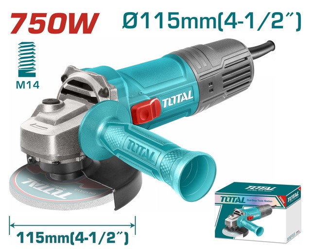 Total 4 inch 750w Angle Grinder – Ref: tg10711556---total-4-inch-750w-angle-grinder