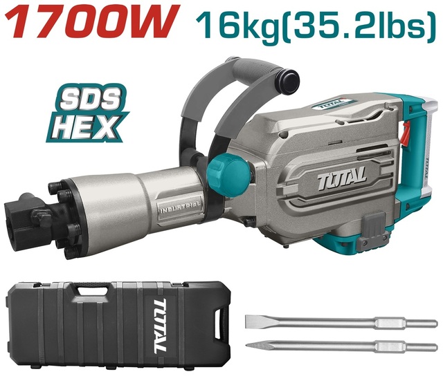 Total 1700w Demolition Breaker (Hammer) – Ref: th215456---total-1700w-demolition-breaker-hammer