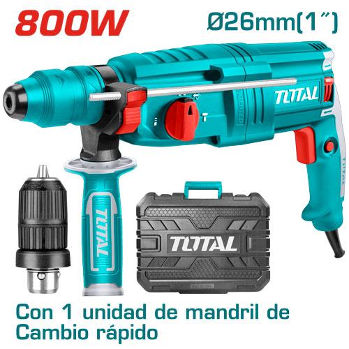 Total 800w Rotary Hammer (2 Chucks) – Ref: th308268-2---total-800w-rotary-hammer-2-chucks