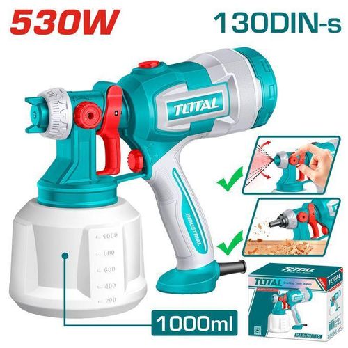 Total 530w Electric Spray Gun – Ref: tt4506---total-530w-electric-spray-gun