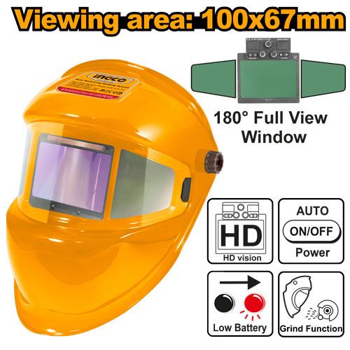 Ingco Auto-Darkening Welding Helmet – Ref: ahm006---ingco-auto-darkening-welding-helmet
