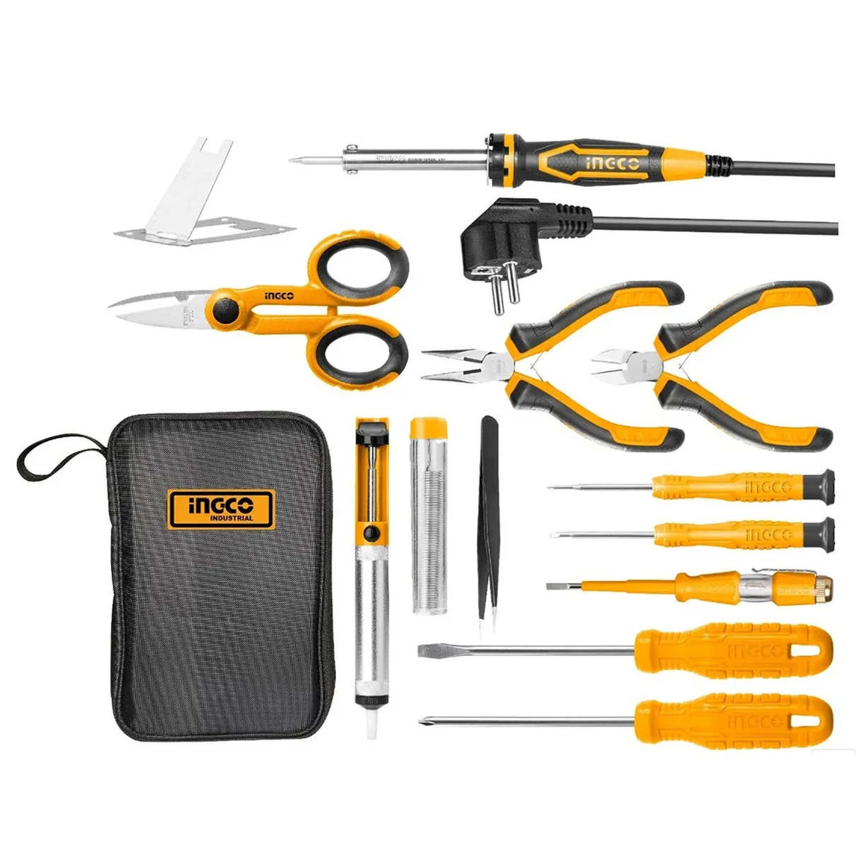 Ingco 13 Pcs Electronic (Telecom) Tool Set – Ref: hktts0131---ingco-13-pcs-electronic-telecom-tool-set