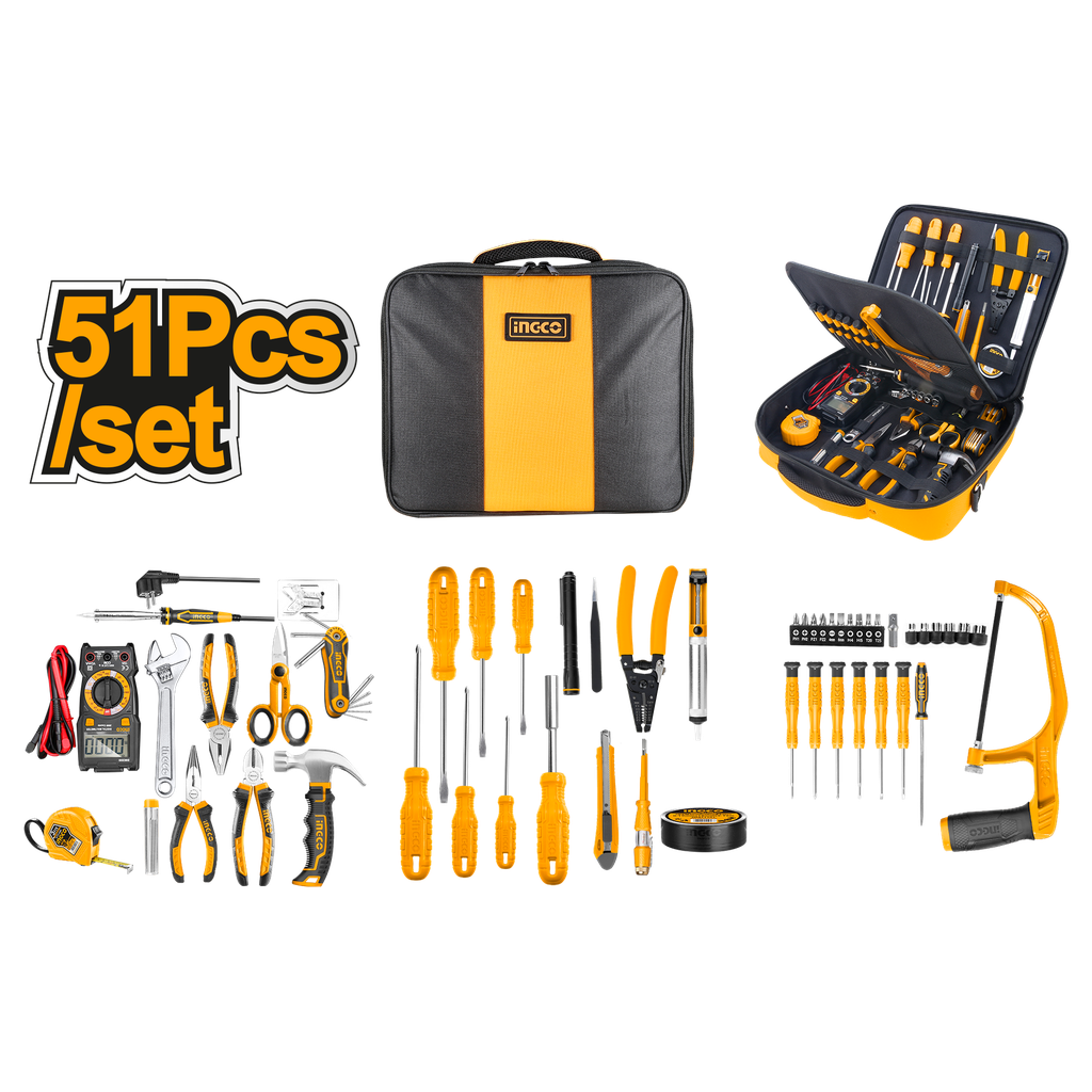 Ingco 51 Pcs Electronic (Telecom) Tool Set – Ref: hktts0511---ingco-51-pcs-electronic-telecom-tool-set