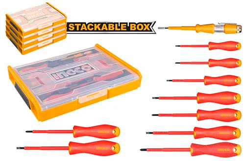Ingco 10 Pcs Insulated Hand Tools Set – Ref: hktv01s101---ingco-10-pcs-insulated-hand-tools-set