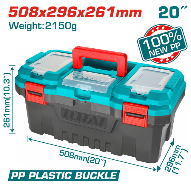 Total Plastic Tool Box (20 Inches) – Ref: tpbx0201---total-plastic-tool-box-20-inches